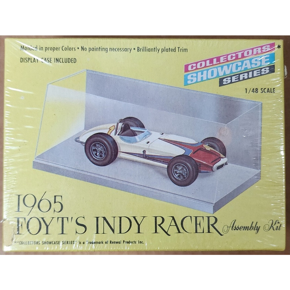 Renewal 1965 Foyt's Indy Racer 141:89 1/48 Scale Sealed with Display Case